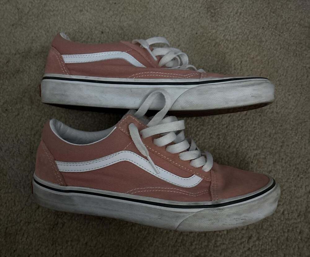 Vans Old Skool Pink Suede/Canvas Low Top Skate Shoes